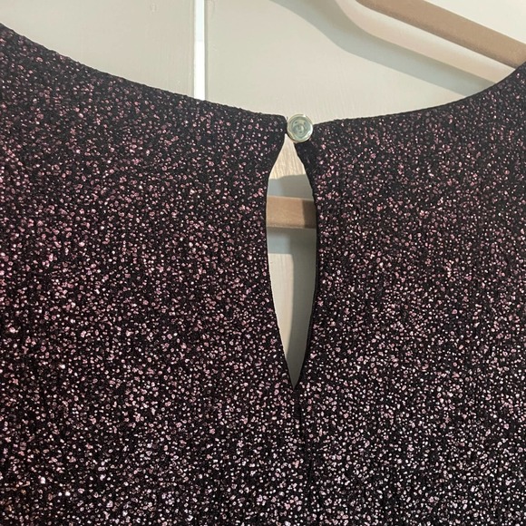 Silver Sparkle Party Dress Plus Size V Neck 3/4 Sleeve Evening‎ Cocktail - Picture 7 of 10